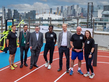On your marks! London's first residential rooftop running track opened